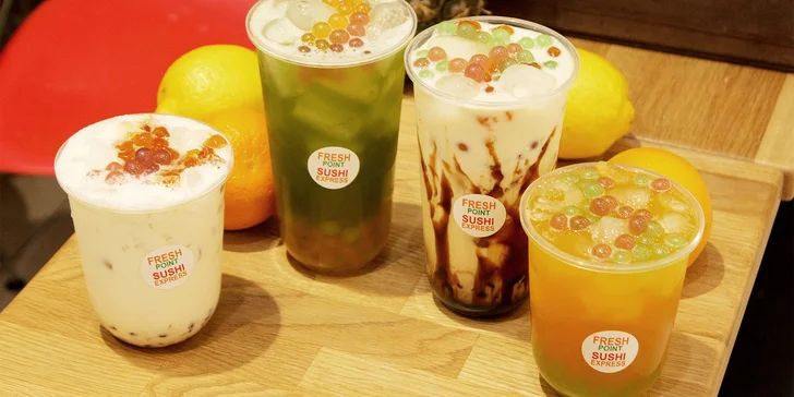0,5l nebo 0,7l bubble tea dle výběru: ovocný či mléčný, s ledem i bez