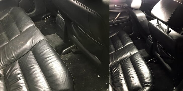 Auto jako nové: mytí karoserie zvnějšku i čištění interiéru včetně ošetření kožených sedaček