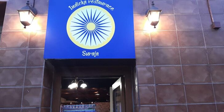 Indická restaurace Suraja: voucher na 500 či 700 Kč na jakákoliv jídla