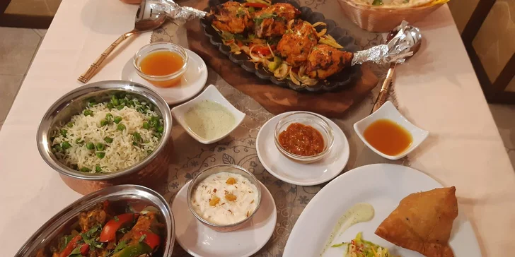 Indická restaurace Suraja: voucher na 500 či 700 Kč na jakákoliv jídla