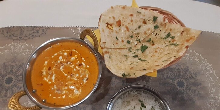 Indická restaurace Suraja: voucher na 500 či 700 Kč na jakákoliv jídla