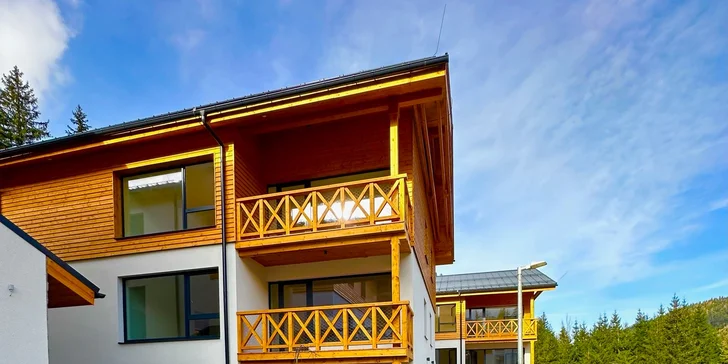 Niektoré apartmány disponujú aj krytými terasami.