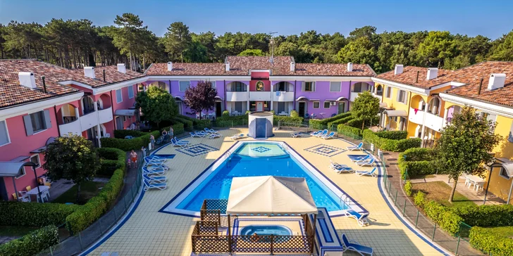 Na výběr je v Bibione také apartmánový komplex Villaggio Tulipano s bazénem.