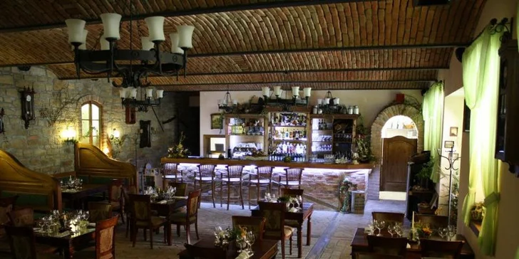 Na oběd či večeři si můžete zaskočit do stylové restaurace, která je součástí hotelu a ochutnáte zde tradiční českou kuchyni – ryby, steaky i vynikající dezerty.