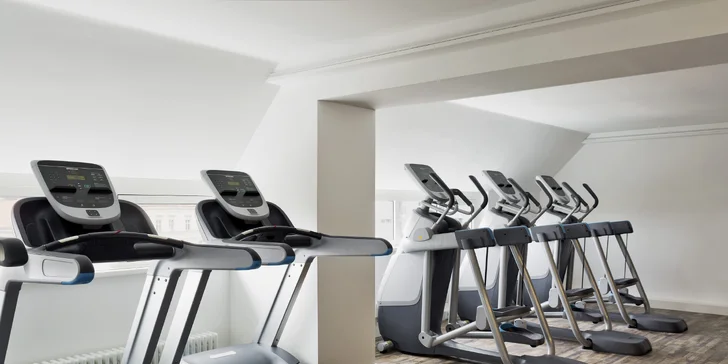 Součástí wellness centra je i fitness centrum.