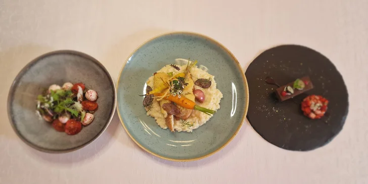 Exkluzívne menu pozostáva z troch chodov