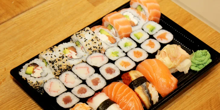 Japonsko v Brně: set 18, 28, 30 nebo 34 ks sushi s rybami i zeleninou