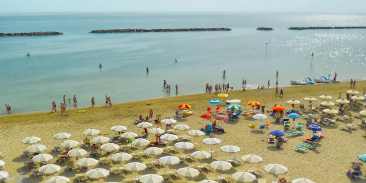 Na 7 nocí do slunné Itálie: 3* hotel jen 150 m od pláže, polopenze nebo light all inclusive