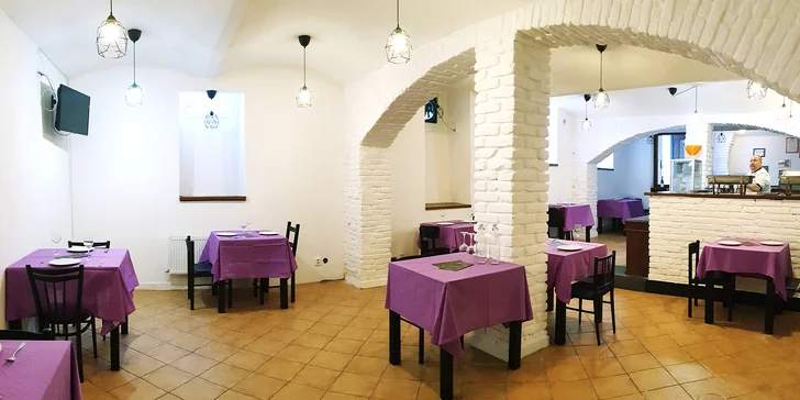 7chodové degustační menu pro dva: telecí tataráček, flank steak i vepřová panenka