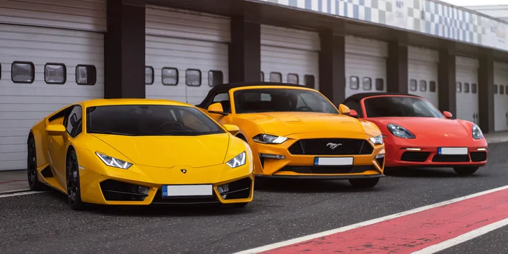 Zkroťte Lamborghini, Porsche nebo Mustanga na velkém okruhu v Mostě i Brně: až 5 kol jako řidič či spolujezdec