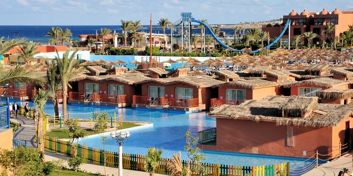 All inclusive dovolená v egyptské Hurghadě vč. letenky: 5* hotel s aquaparkem
