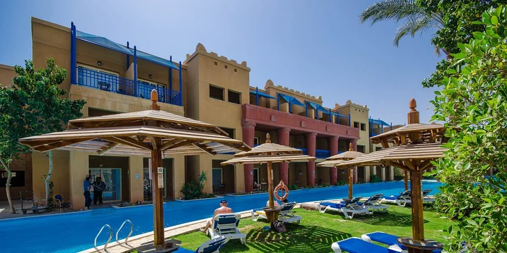 All inclusive dovolená v egyptské Hurghadě vč. letenky: 5* hotel s aquaparkem
