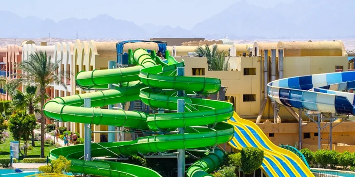 All inclusive dovolená v egyptské Hurghadě vč. letenky: 5* hotel s aquaparkem