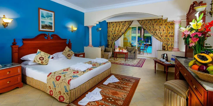 All inclusive dovolená v egyptské Hurghadě vč. letenky: 5* hotel s aquaparkem