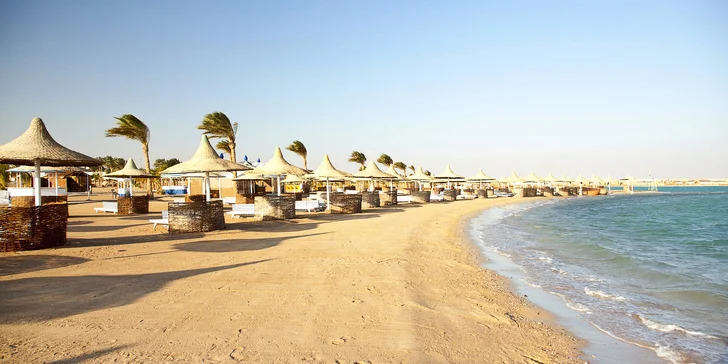 Letecky do Hurghady: 4* hotel přímo na pláži, s all inclusive a bazénem