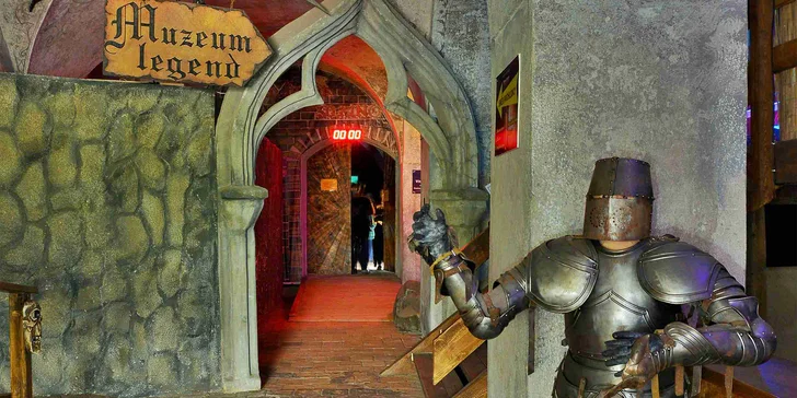 Vstup do strašidelného zámku Draxmoor s fantastickou expozicí a 3D kinem