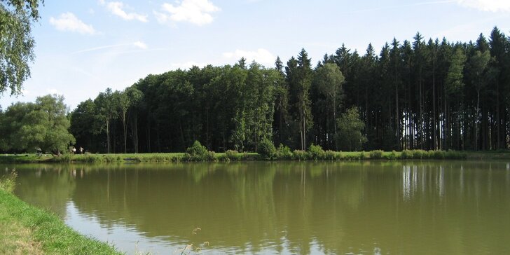 Až třídenní povolenka na rybaření na soukromém rybníku na Vysočině