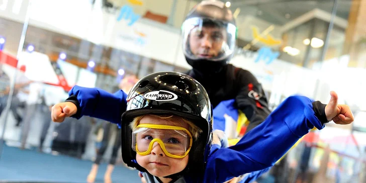 Let ve větrném tunelu Hurricane Factory pro 1 nebo 2 osoby