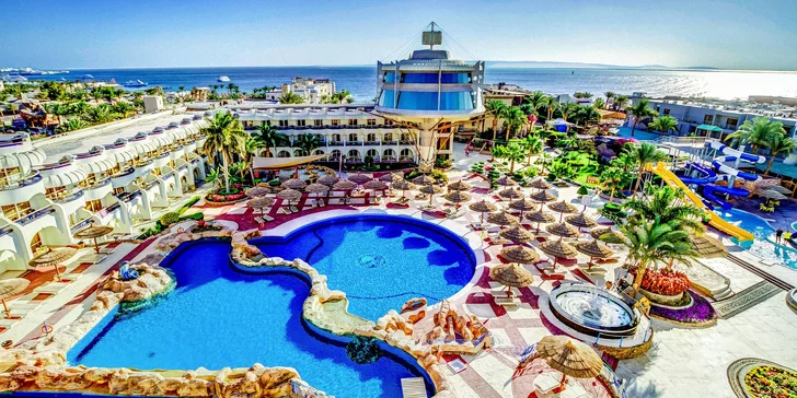 4* hotel s all inclusive a privátní pláží v centru oblíbeného letoviska Hurghada