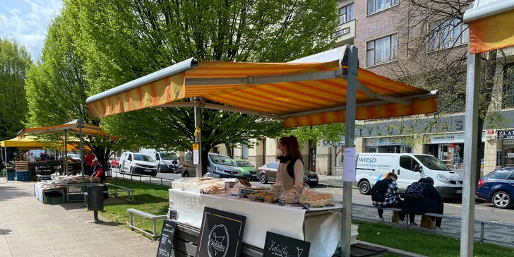 Slané nebo sladké koláčky: 1 či 2 kornoutky s vyzvednutím na trzích na Tyláku