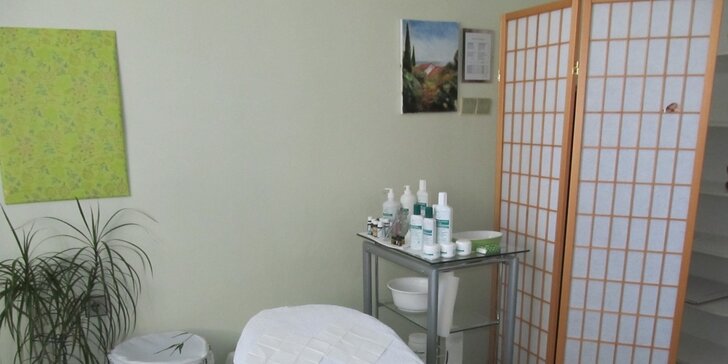 80minutová kosmetická péče s relaxační aromapeutickou masáží