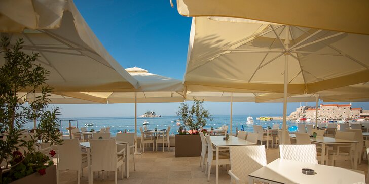 Dovolená v Černé Hoře: elegantní 4* hotel přímo na pláži se snídaní