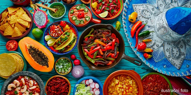 Mexiko v centru Liberce: otevřený voucher na 500 či 1000 Kč do restaurace s mexickým šéfkuchařem