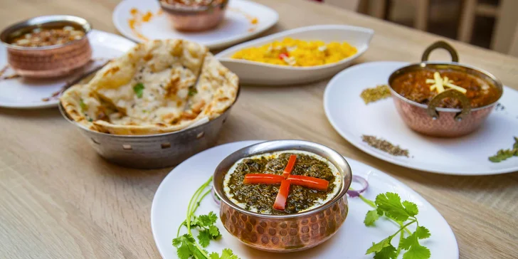 Voucher do indické restaurace na 400 Kč: masové i vege chody, polévky, jemné či pálivé omáčky