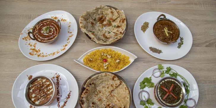 Voucher na 500 i 1000 Kč do The Royal Maharaja: masové i vege chody, polévky, jemné i pálivé omáčky
