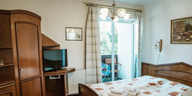 Odpočinek v klidné části Mariánských Lázní: hotel s polopenzí i s wellness procedurami