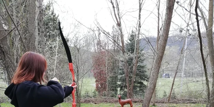 Jedna hra 3D lukostřelby v Pirátí zátoce pro děti, studenty i dospělé