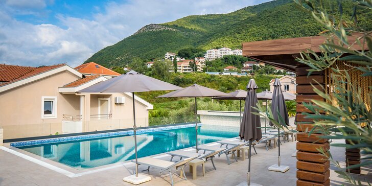 Letní dovolená v Černé Hoře: 4* apartmány s bazénem, 150 metrů od pláže