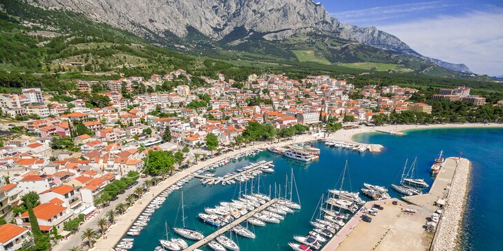Relax v Chorvatsku: až 15denní pobyt na Makarské riviéře se snídaní