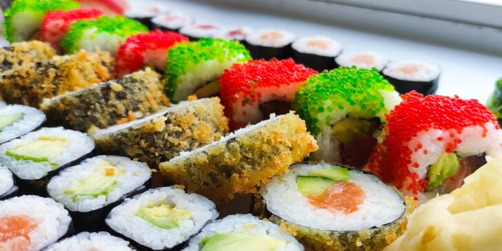 Sushi ve Vítkovicích: sety o 30 či 50 pochoutkách, krevetové nigiri i losos v tempuře