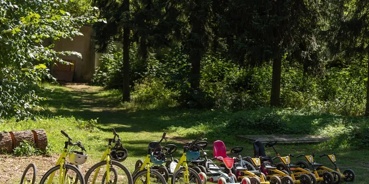 Projížďka okolo Seče, pod hrad Oheb i dál: půjčení outdoorových koloběžek a helmy na 1–6 hodin