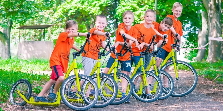 Projížďka okolo Seče, pod hrad Oheb i dál: půjčení outdoorových koloběžek a helmy na 1–6 hodin