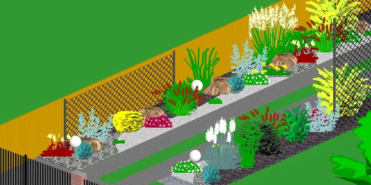 Okolí domu jako ze žurnálu: vizualizace zahrady od zkušených architektů