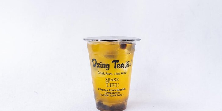 Osvěžující nápoj pro jednoho: bubble tea, džusy i ledová káva, objem 0,3 nebo 0,5 l