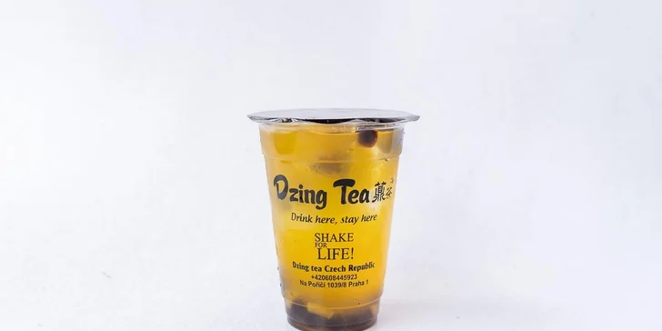 Osvěžující nápoj pro jednoho: bubble tea, džusy i ledová káva, objem 0,3 nebo 0,5 l