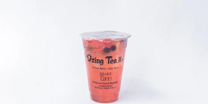 Osvěžující nápoj pro jednoho: bubble tea, džusy i ledová káva, objem 0,3 nebo 0,5 l