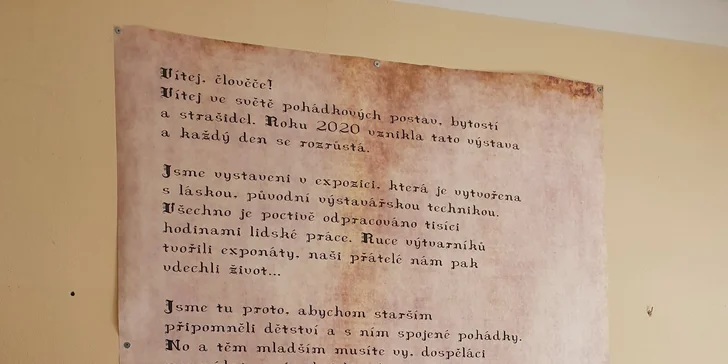Časově neomezené vstupné do Světa pohádek a strašidel pro dospělé i rodiny s až 3 dětmi