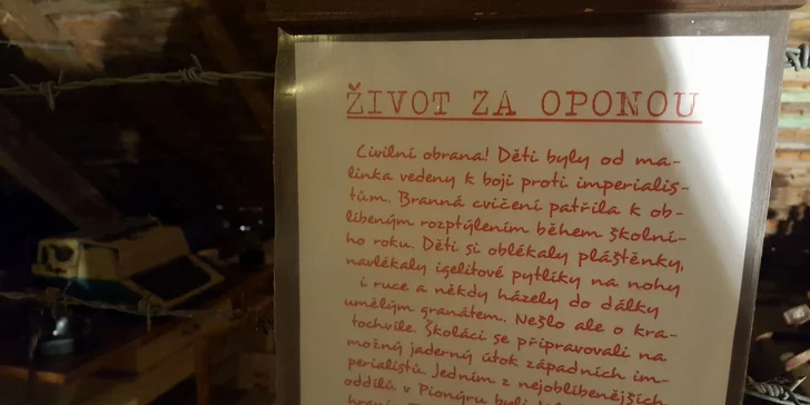 Návrat do historie: vstupné do Muzea železné opony pro dospělé i rodiny s až třemi dětmi