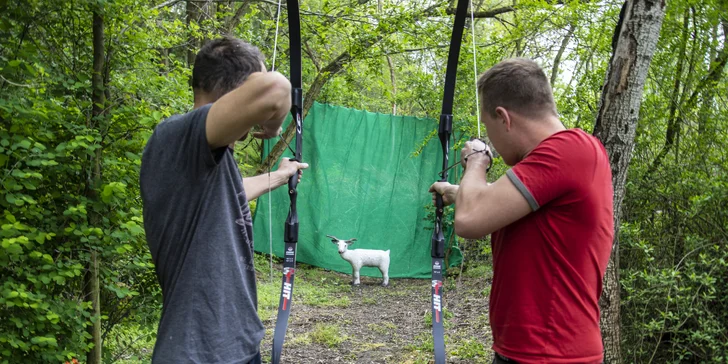 Jedna hra 3D lukostřelby v Pirátí zátoce pro děti, studenty i dospělé