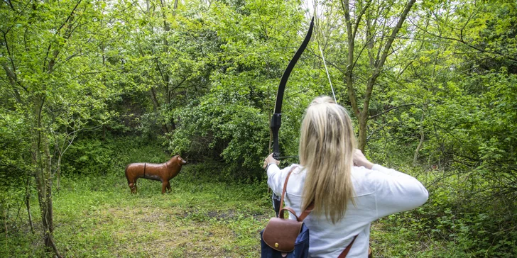 Jedna hra 3D lukostřelby v Pirátí zátoce pro děti, studenty i dospělé