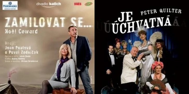 239 Kč za vstupenku na vybraná představení Divadla Kalich v hodnotě až 499 Kč. Baronky, Jaromír Jágr Kladeňák, Je úchvatná i koncert Leony Machálkové, vše se slevou až 52%.