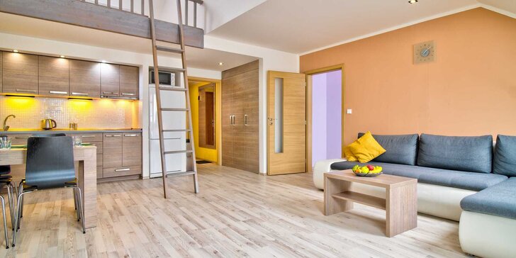 Pobyt v moderních apartmánech v centru Hradce Králové s možností snídaně