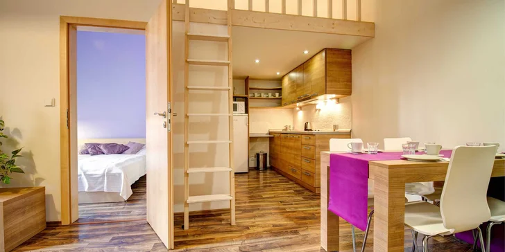Pobyt v moderních apartmánech v centru Hradce Králové i se snídaní
