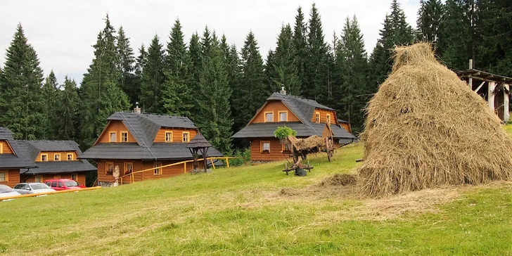 Dovolená na Oravě pro pár i rodinu: polopenze, wellness, zapůjčení kol i koliba na sjezdovce