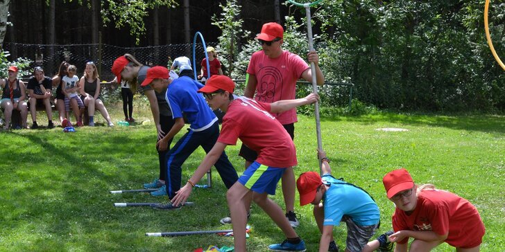 Letní tábor pro děti s dopravou a stravou 5× denně: propojení sportu, čar a kouzel na Javořické vrchovině