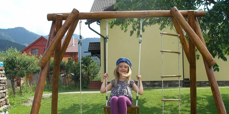 Rodinný pobyt v Demänovské dolině: kuchyňka, velká zahrada a výlety